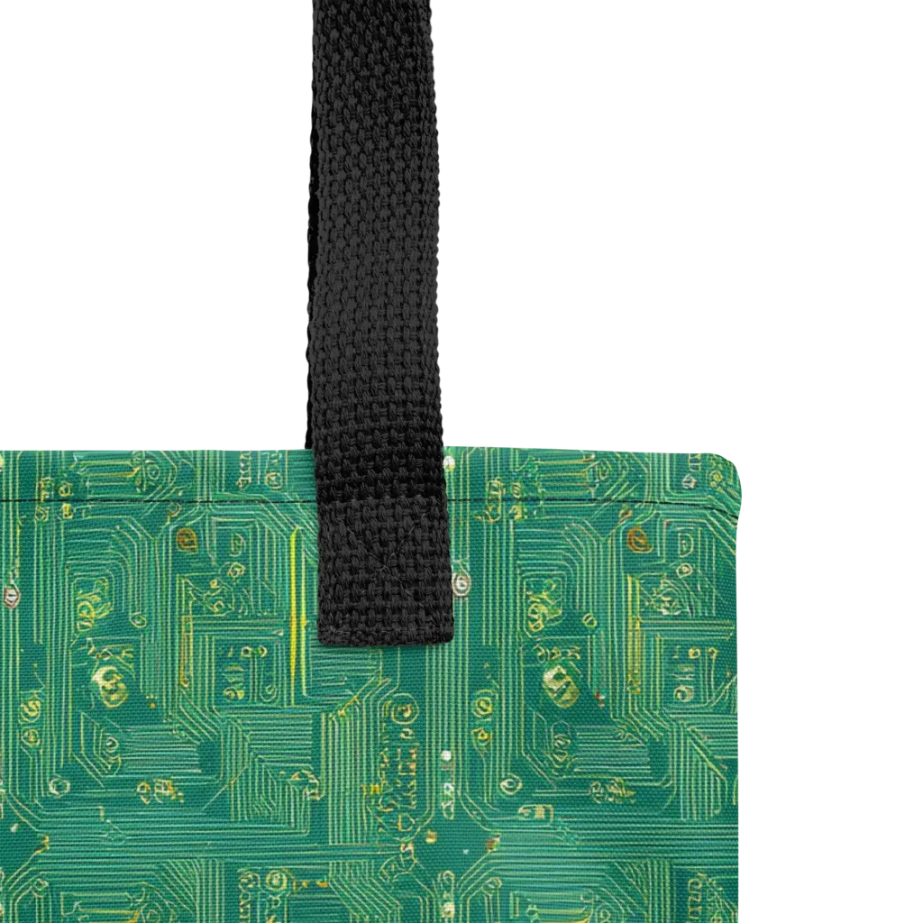 Golden Motherboard on Tote Bag — Product details