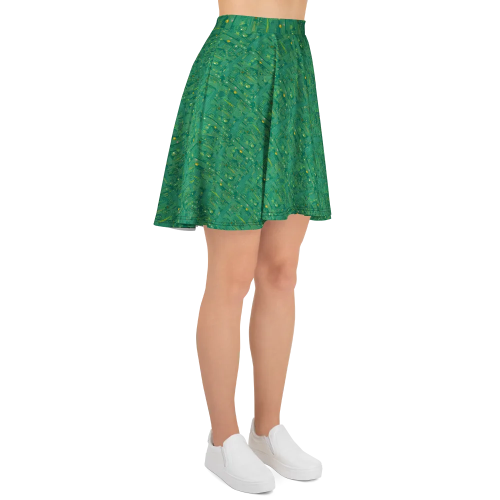 Golden Motherboard on Skater Skirt — Right