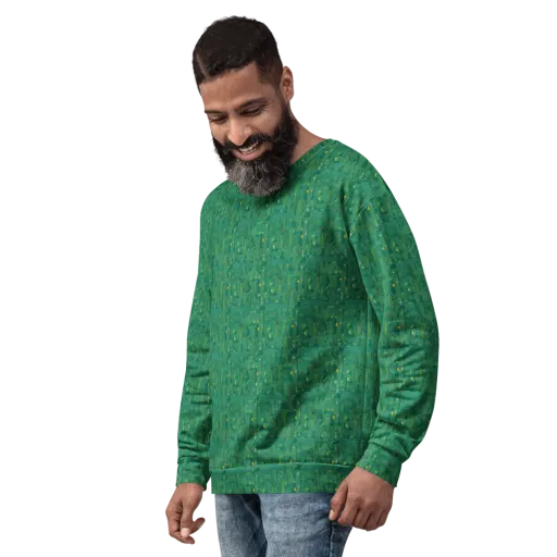 Golden Motherboard on a Sweatshirt