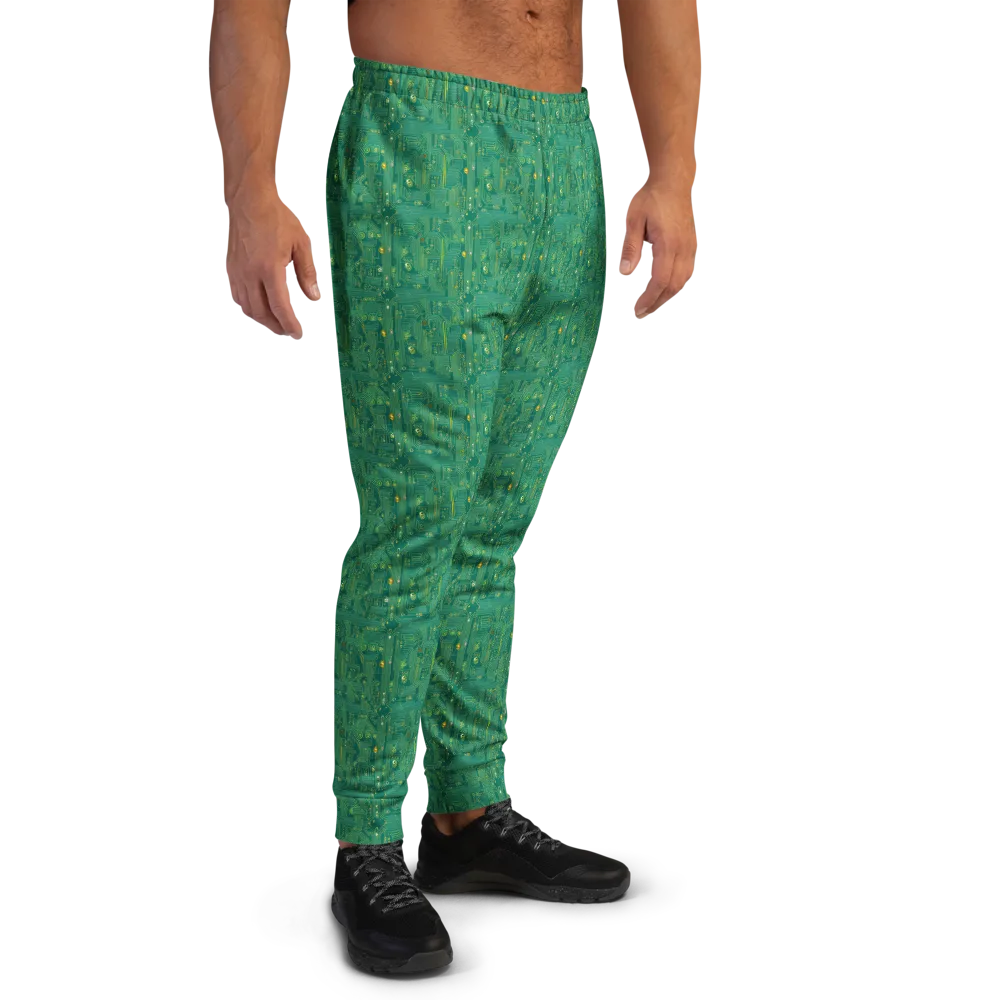 Golden Motherboard on Men's Joggers — Right