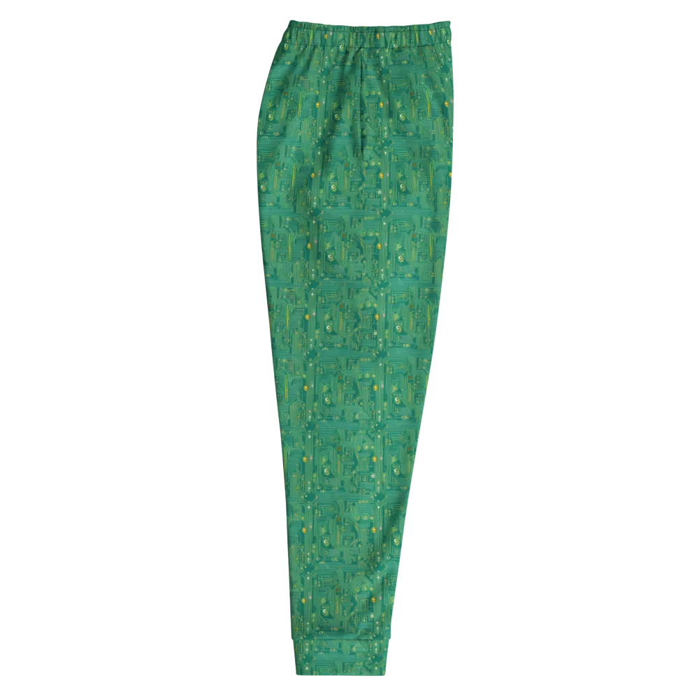Golden Motherboard on Men's Joggers — Right