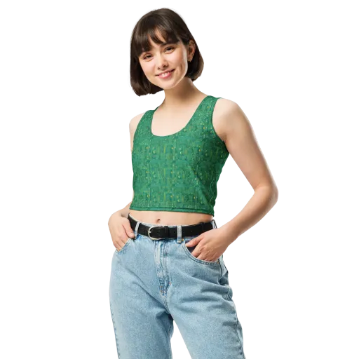 Golden Motherboard on a Crop Top