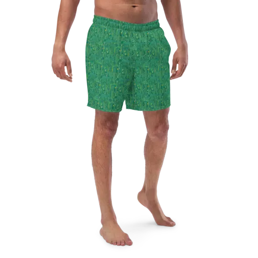 Golden Motherboard on a Swim Trunks