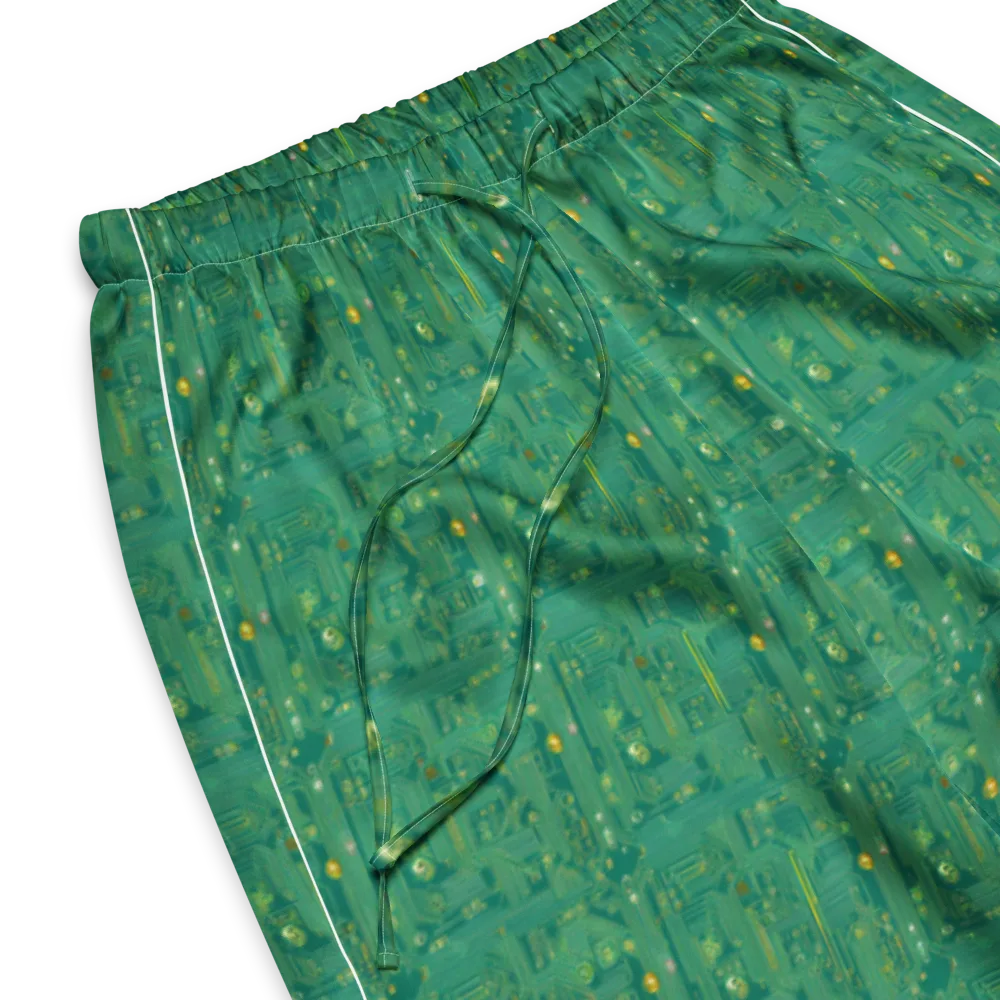 Golden Motherboard on Women's Pajama Pants — Product details