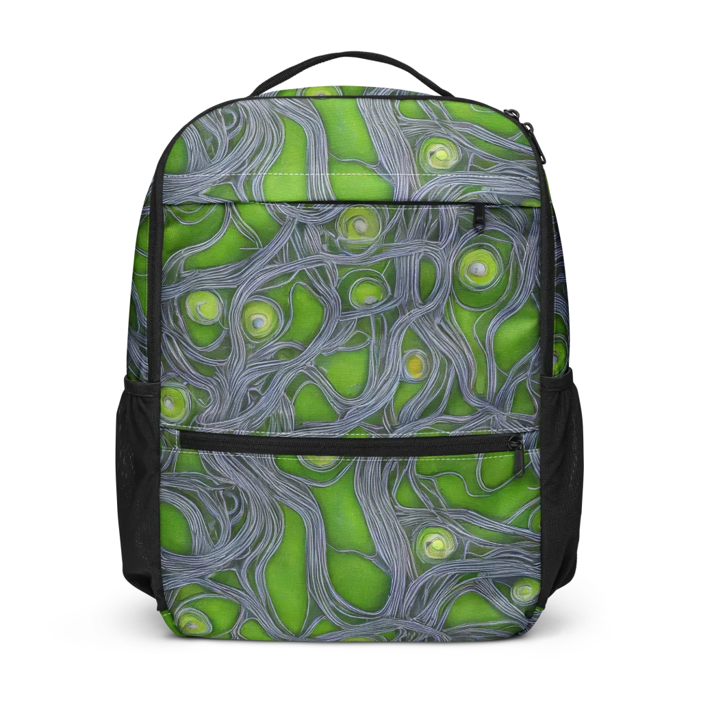 Neon Mycelium on Utility Backpack — Front