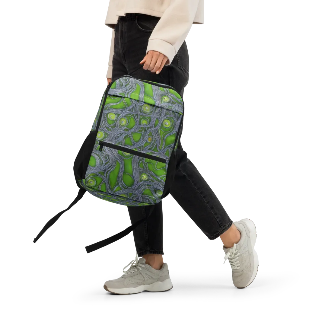 Neon Mycelium on Utility Backpack — Front