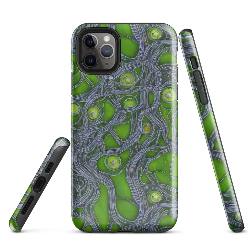 Neon Mycelium on Tough Case for iPhone® — Front