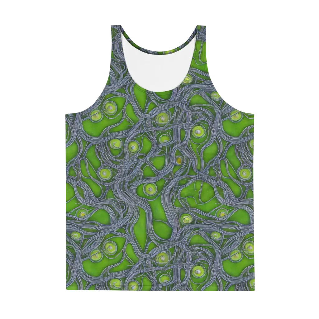Neon Mycelium on Men's Tank Top — Front