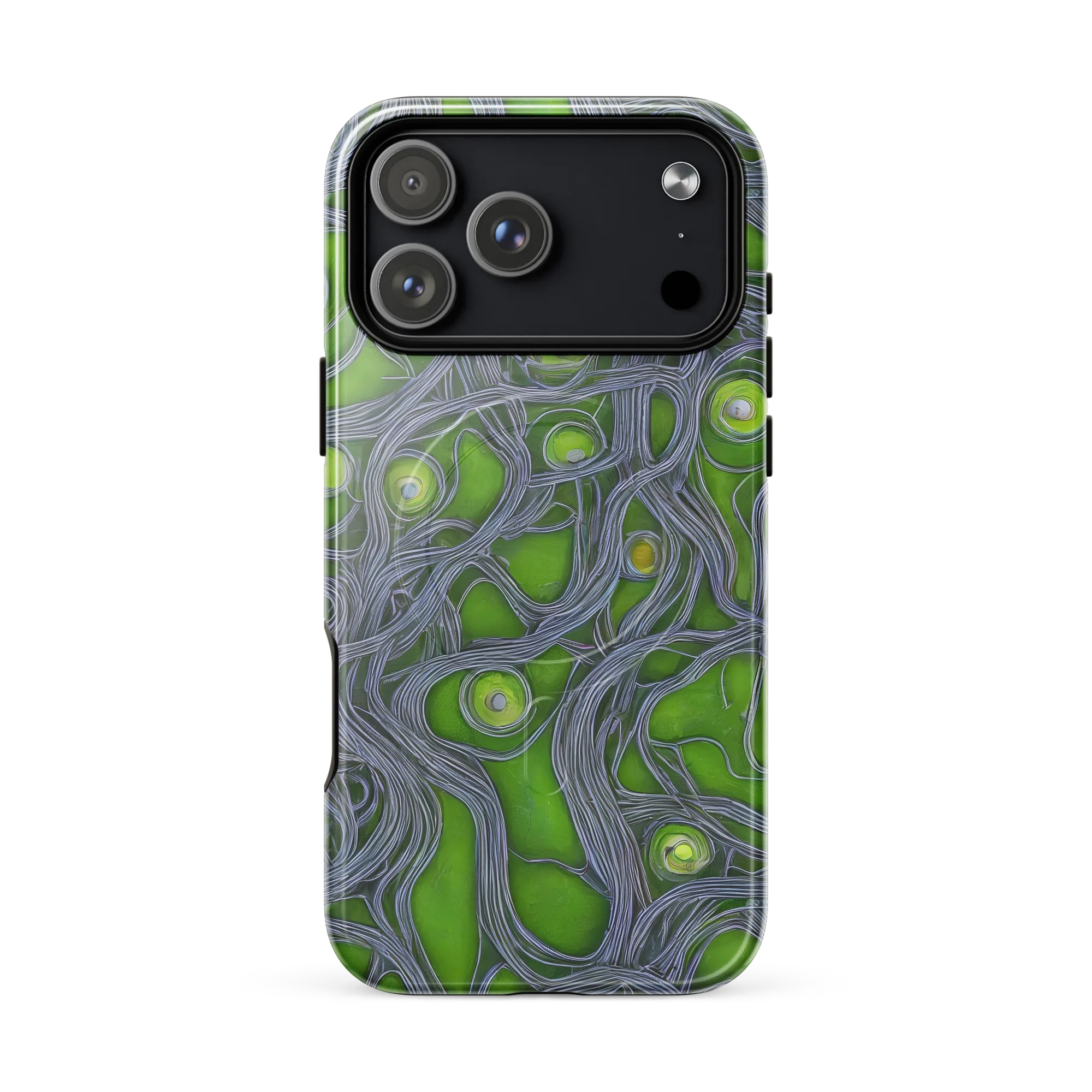 Neon Mycelium on MagSafe Tough Case for iPhone® — Front