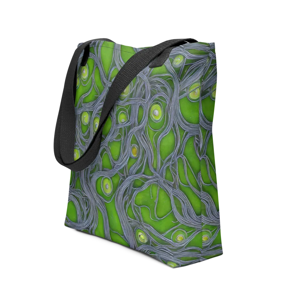 Neon Mycelium on Tote Bag — Front