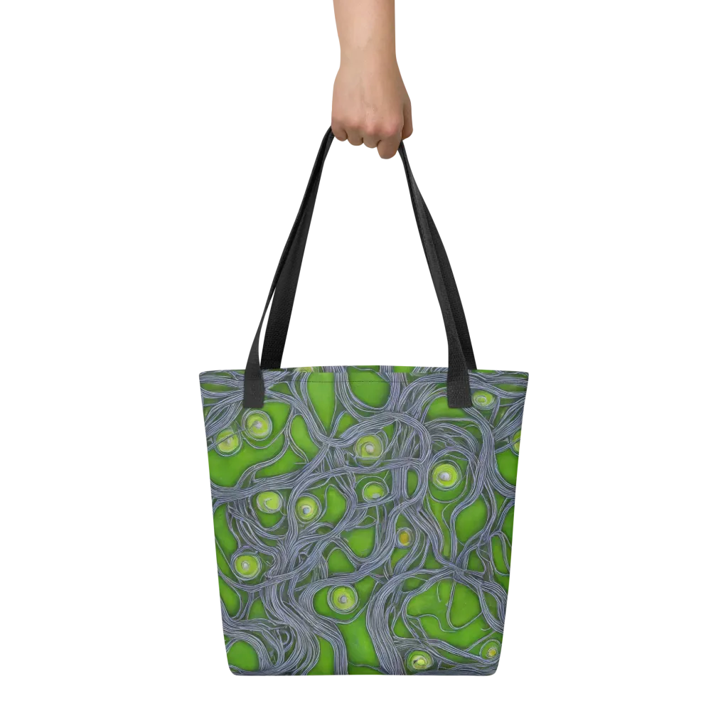 Neon Mycelium on Tote Bag — Front