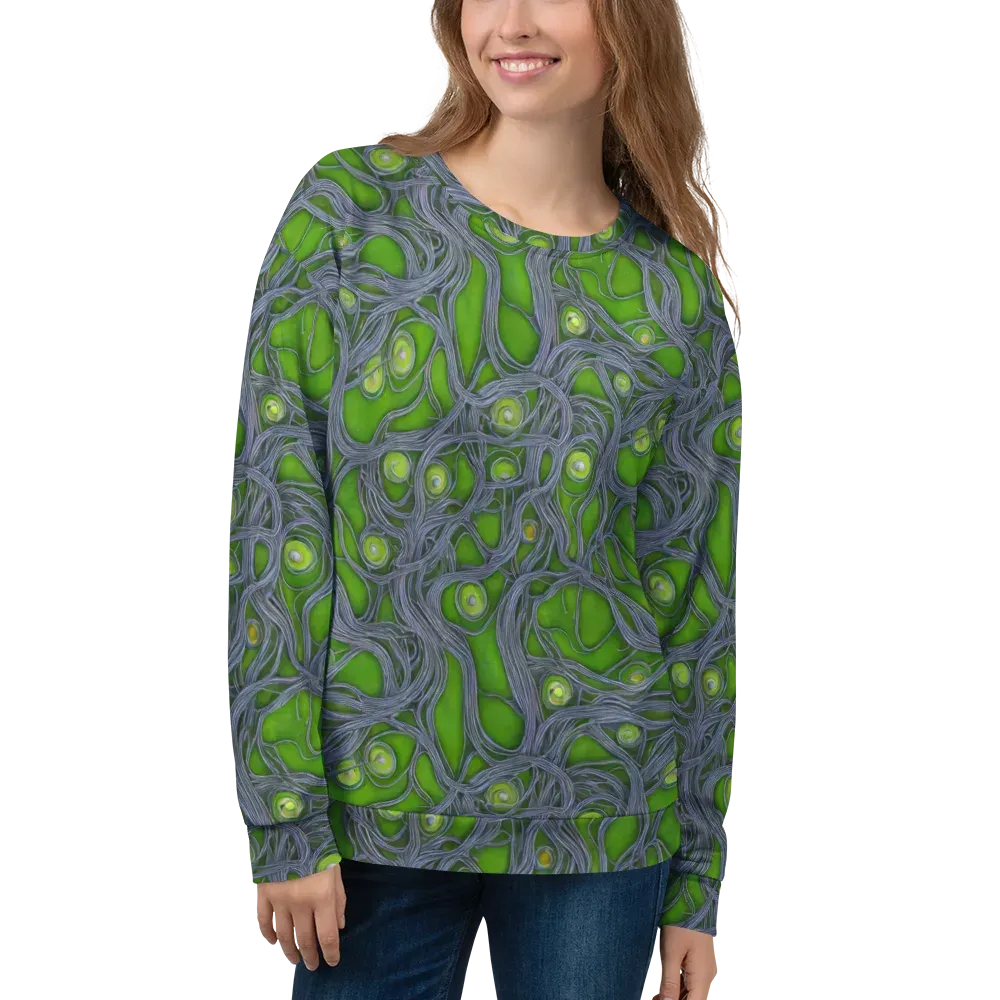 Neon Mycelium on Sweatshirt — Front