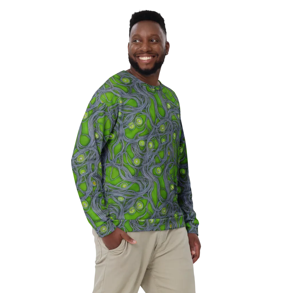 Neon Mycelium on Sweatshirt — Front