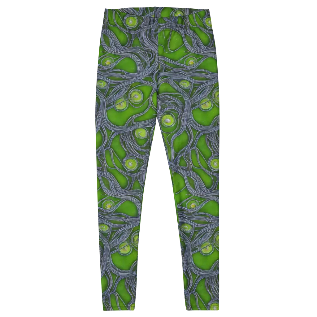 Neon Mycelium on Leggings — Front