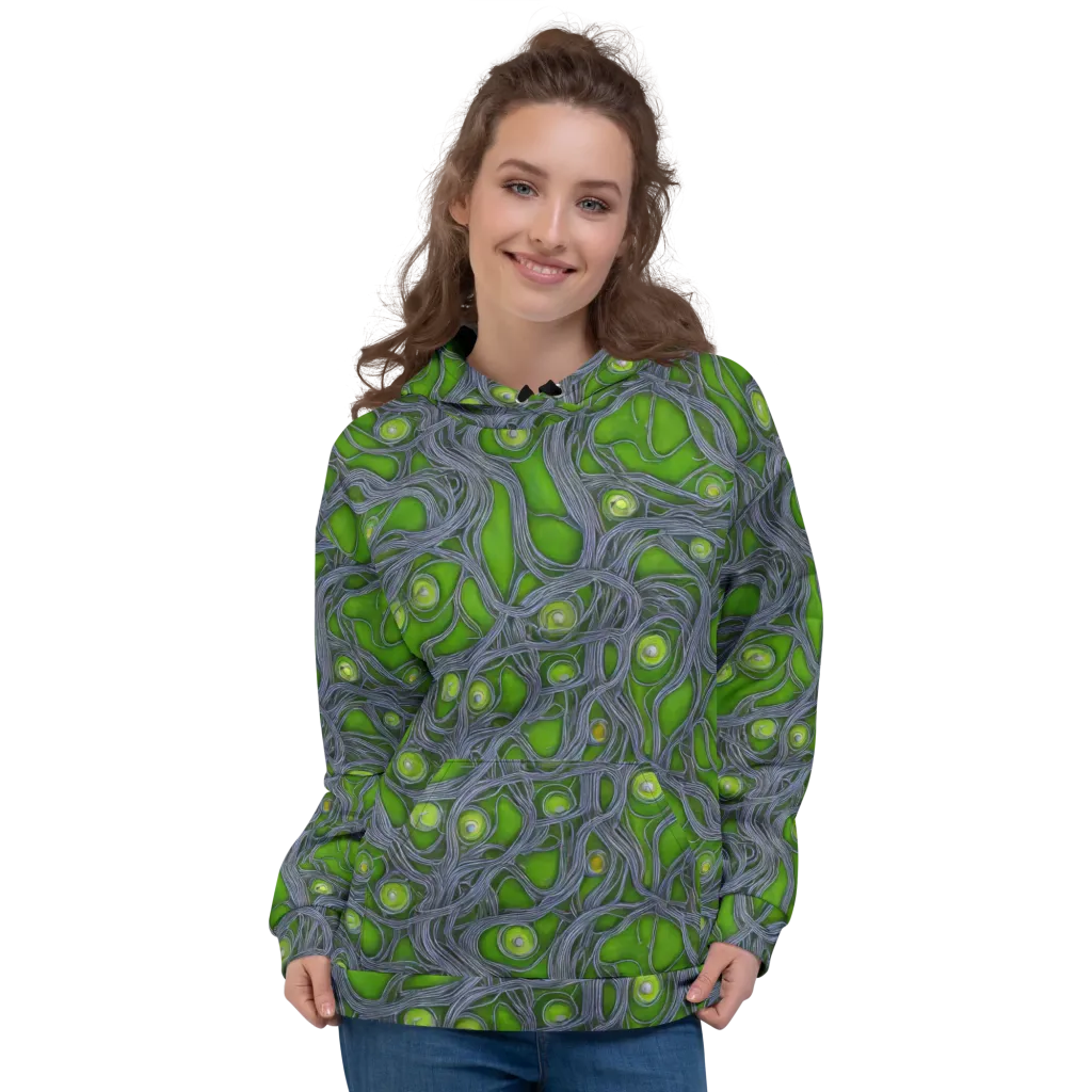 Neon Mycelium on Hoodie — Front