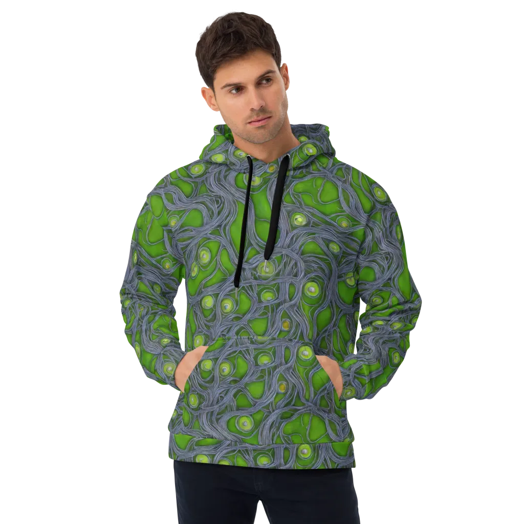 Neon Mycelium on Hoodie — Front