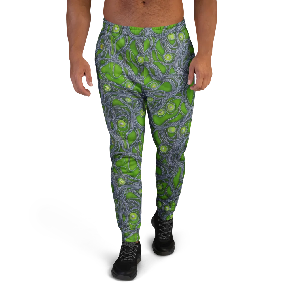 Neon Mycelium on Men's Joggers — Front