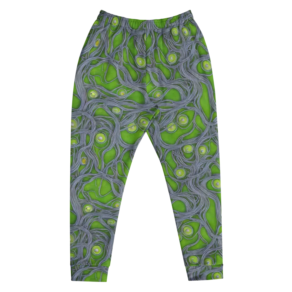 Neon Mycelium on Men's Joggers — Front