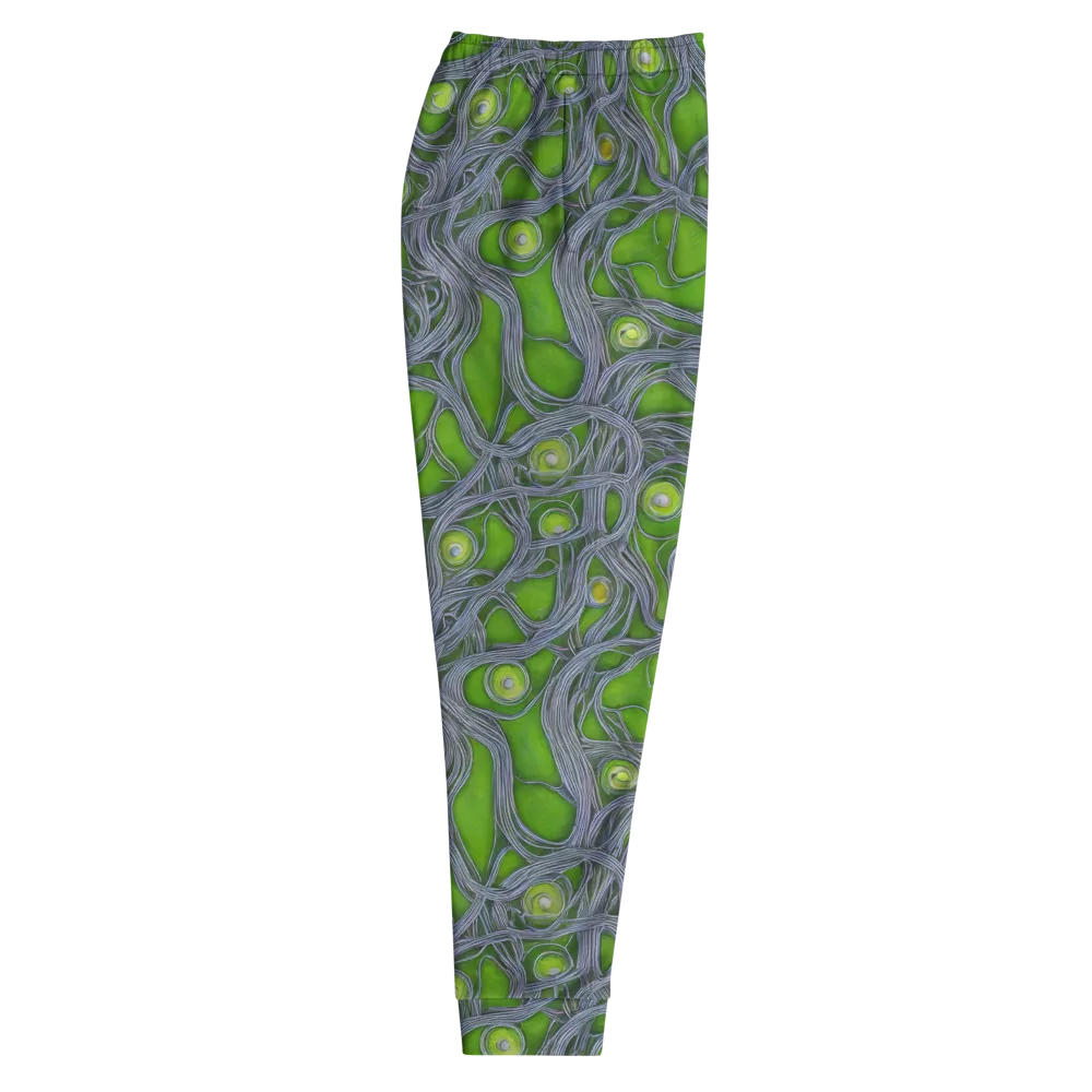 Neon Mycelium on Men's Joggers — Right
