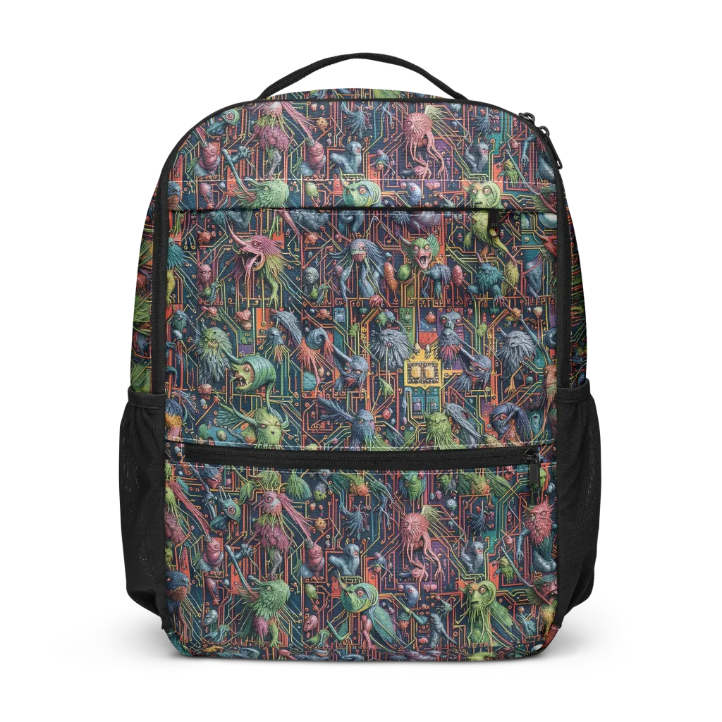 Circuit Beastiary on Utility Backpack — Front