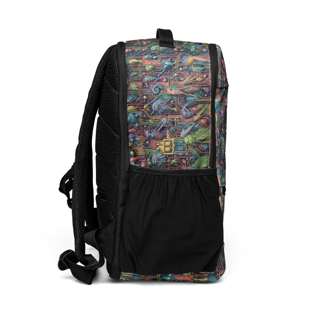 Circuit Beastiary on Utility Backpack — Right