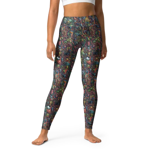 Circuit Beastiary on a Yoga Leggings