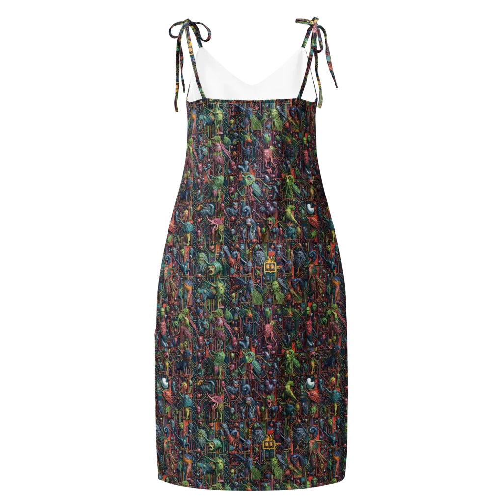 Circuit Beastiary on Slip Dress — Back