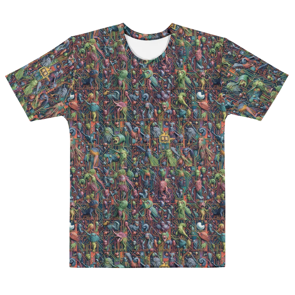 Circuit Beastiary on Men's Cotton Crew Neck T-Shirt — Front