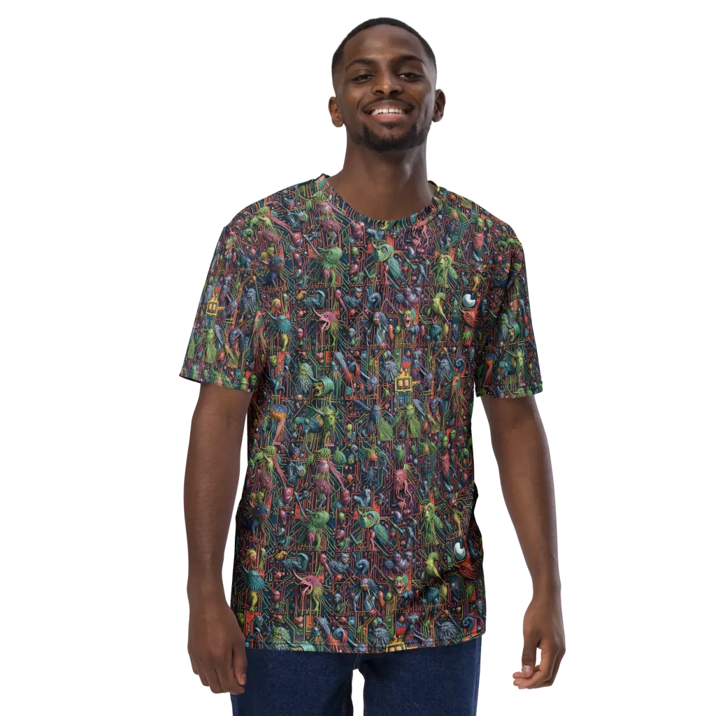 Circuit Beastiary on Men's Crew Neck T-Shirt — Front