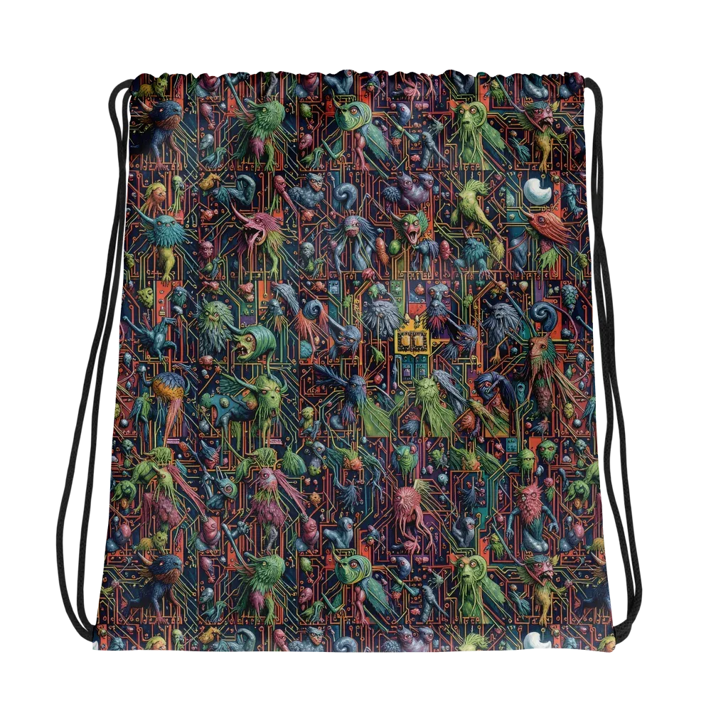 Circuit Beastiary on Drawstring Bag — Photo