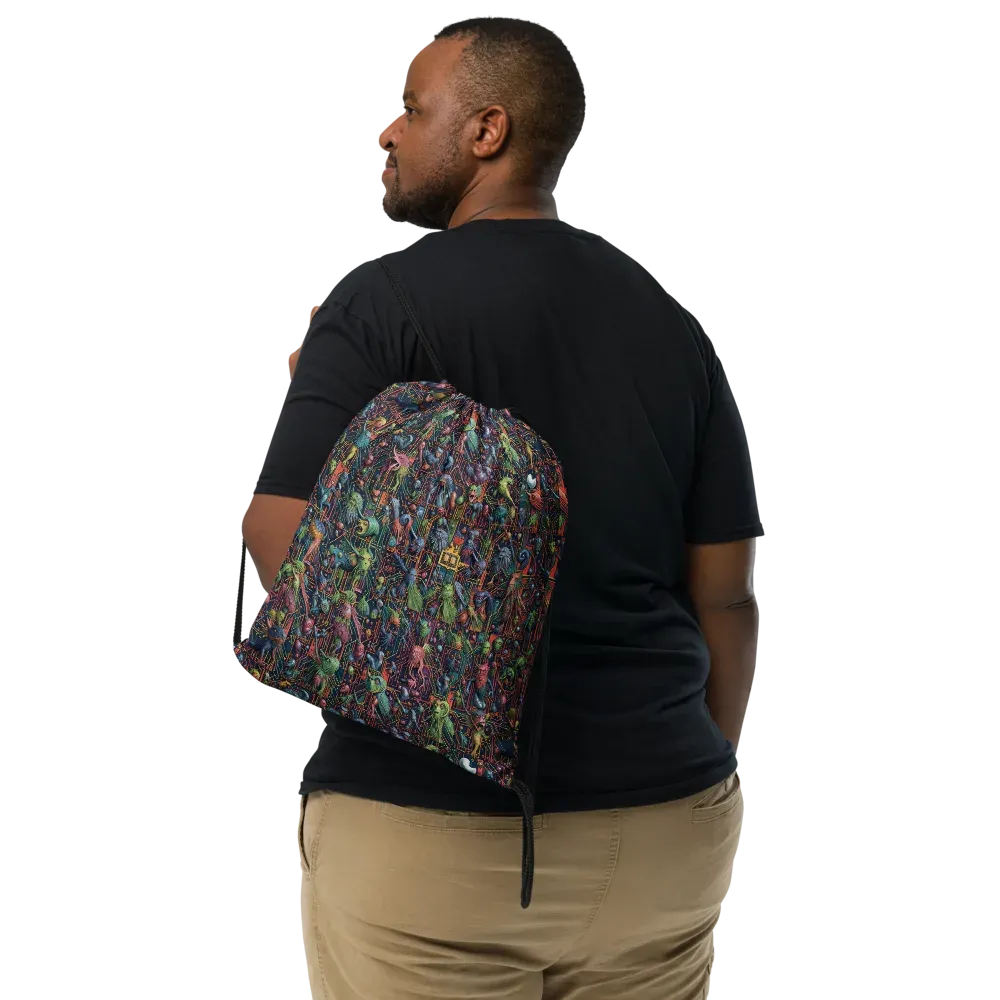 Circuit Beastiary on Drawstring Bag — Front