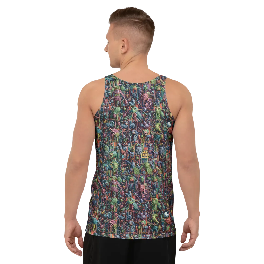 Circuit Beastiary on Men's Tank Top — Back