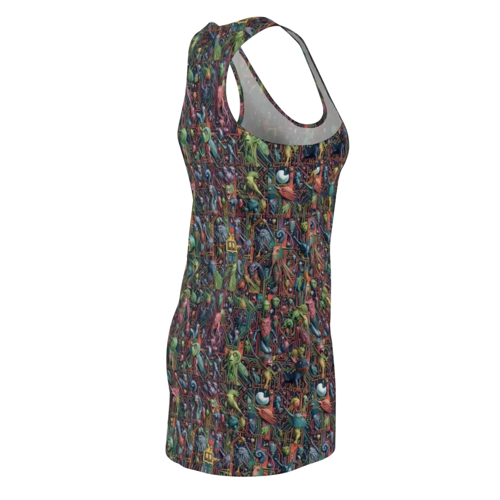 Circuit Beastiary on Racerback Dress — Back Side