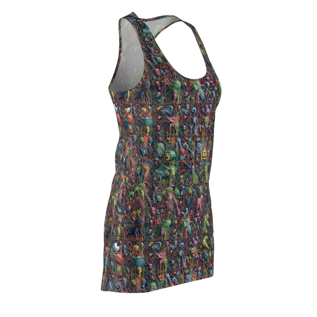 Circuit Beastiary on Racerback Dress — Front Side