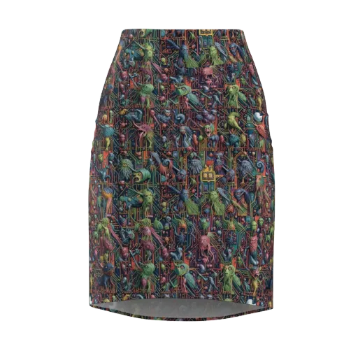 Circuit Beastiary on a Pencil Skirt