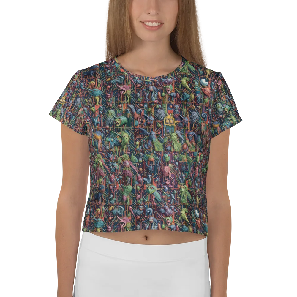 Circuit Beastiary on Crop Tee — Front