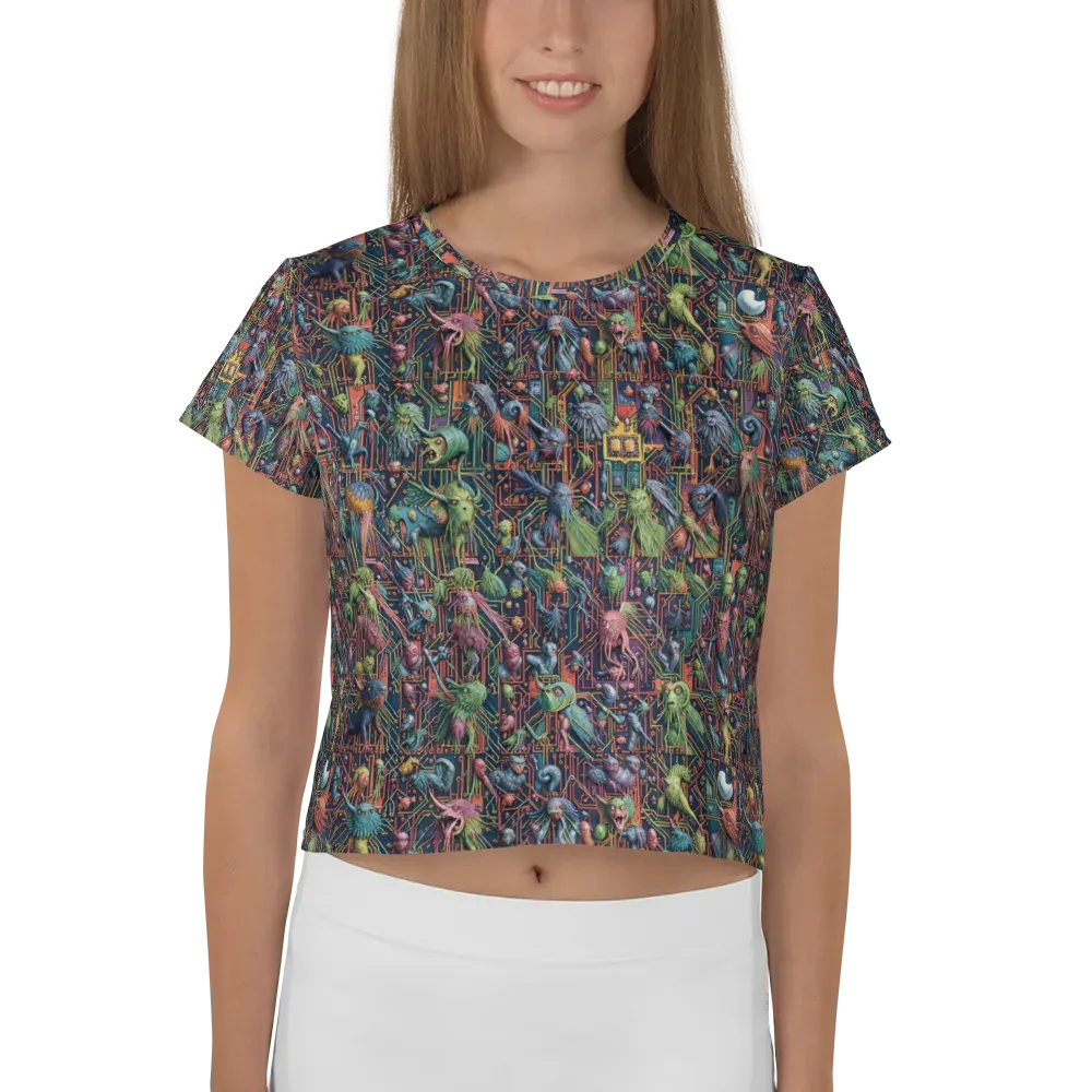 Circuit Beastiary on Crop Tee — Front