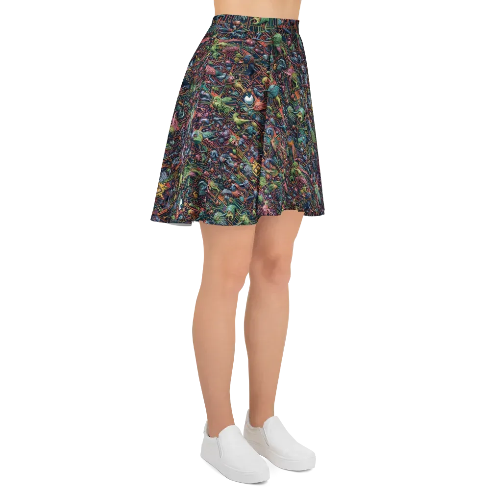 Circuit Beastiary on Skater Skirt — Right
