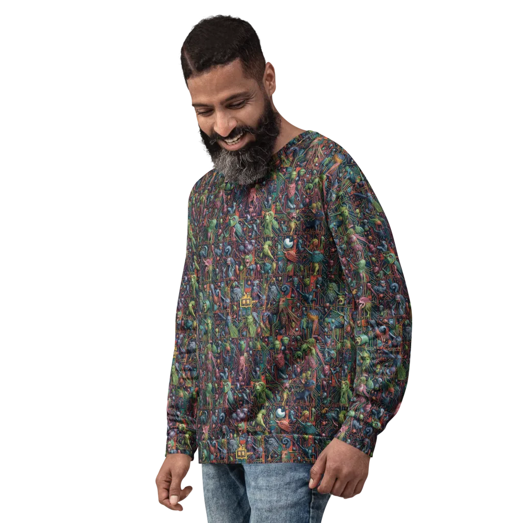 Circuit Beastiary on Sweatshirt — Left Front