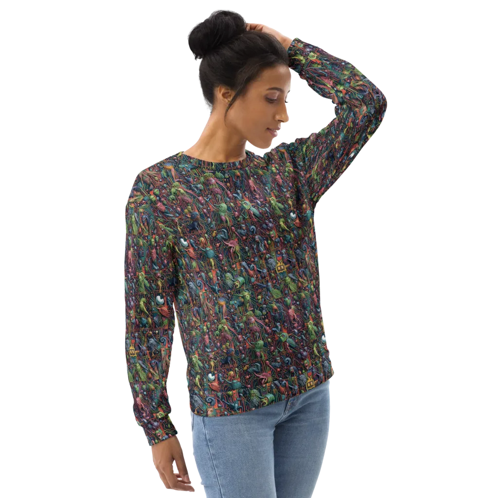 Circuit Beastiary on Sweatshirt — Right Front