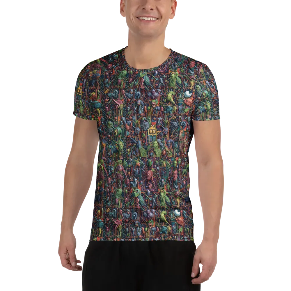 Circuit Beastiary on Men's Athletic T-Shirt — Front