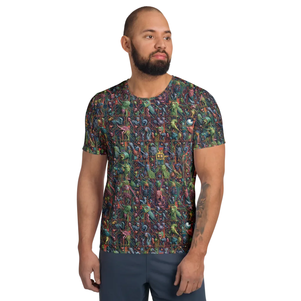 Circuit Beastiary on Men's Athletic T-Shirt — Front
