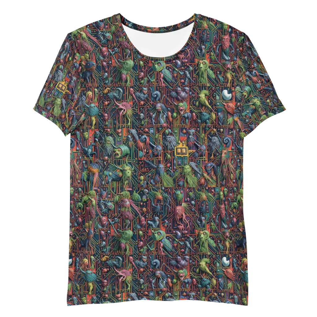 Circuit Beastiary on Men's Athletic T-Shirt — Front