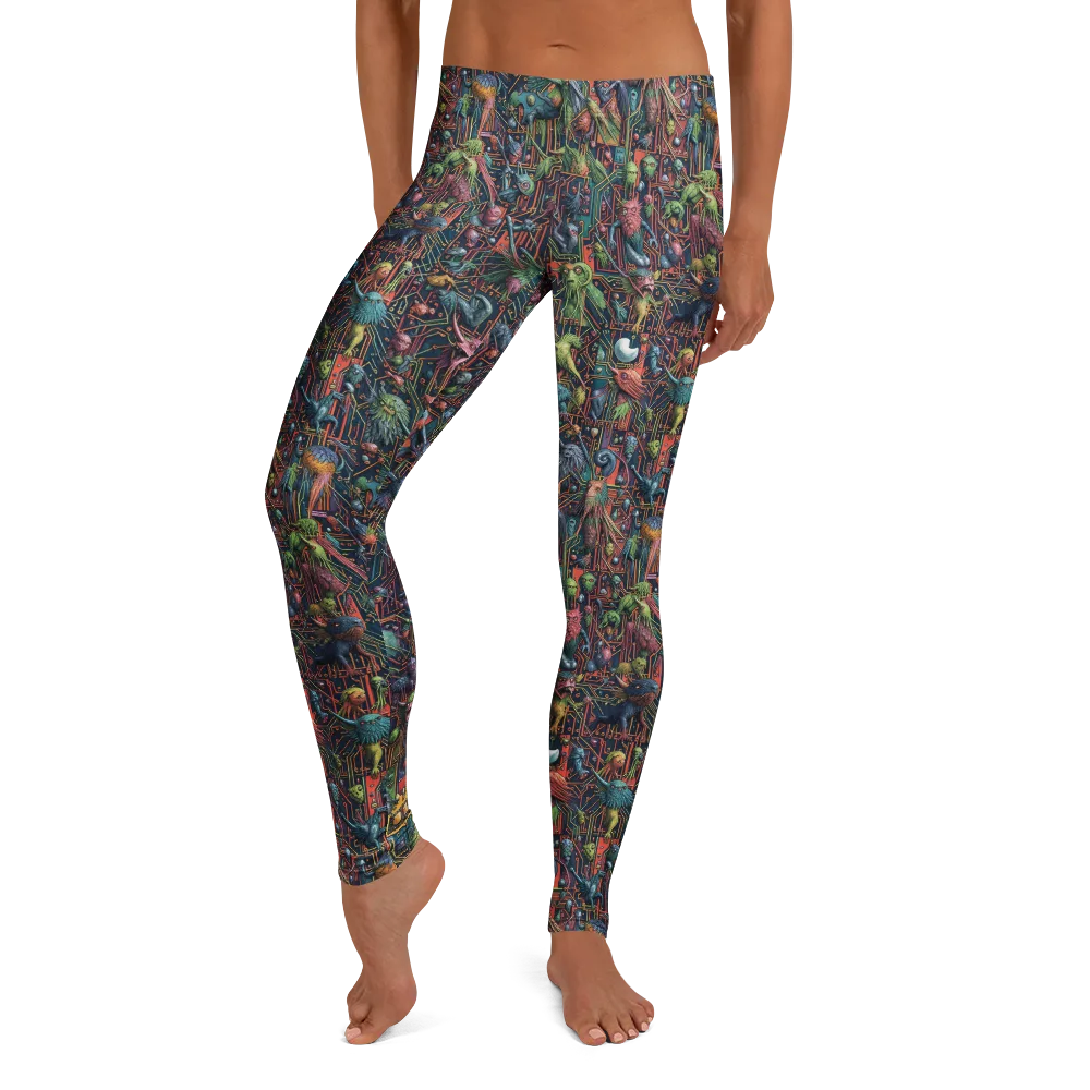 Circuit Beastiary on Leggings — Front