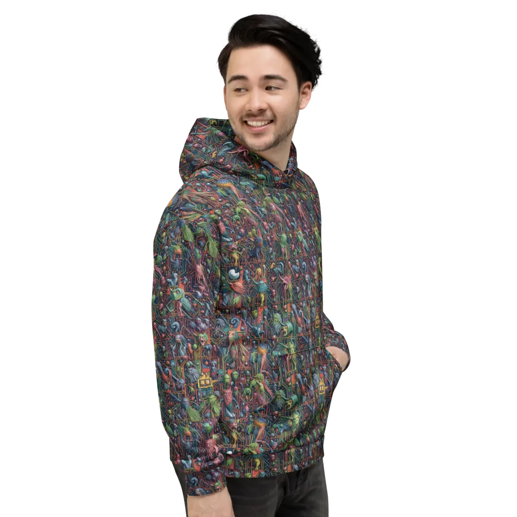 Circuit Beastiary on Hoodie — Right
