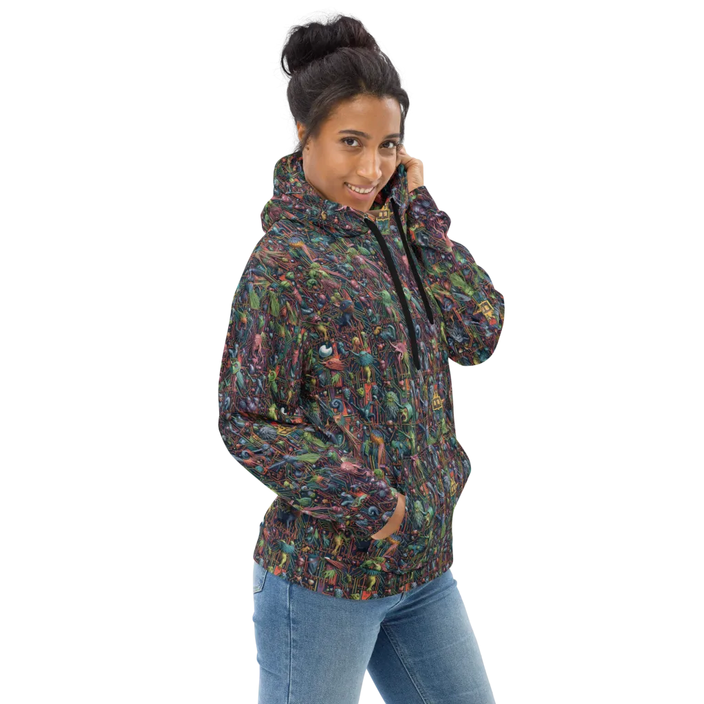 Circuit Beastiary on Hoodie — Right