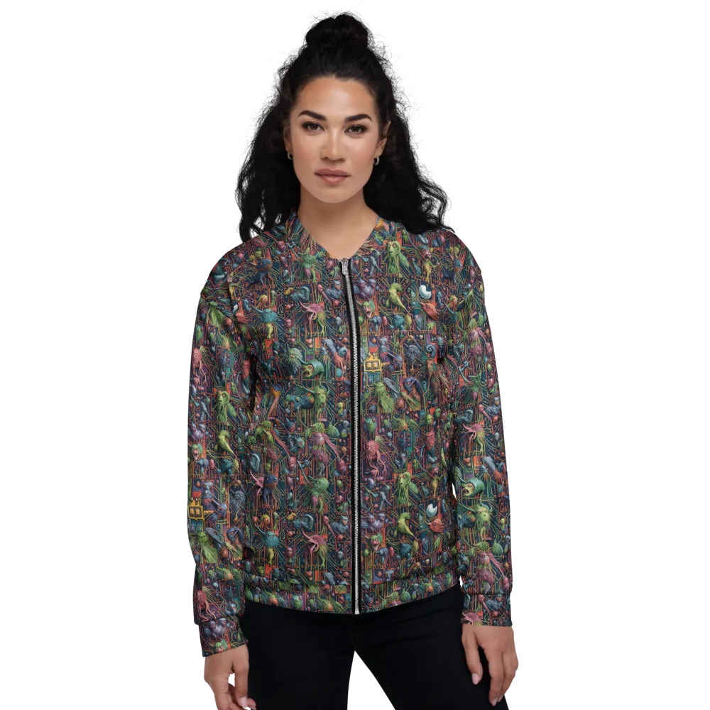 Circuit Beastiary on Bomber Jacket — Front