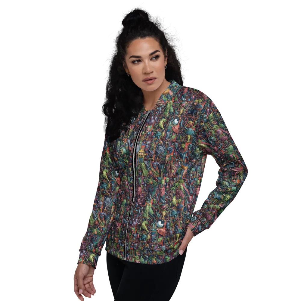 Circuit Beastiary on Bomber Jacket — Left