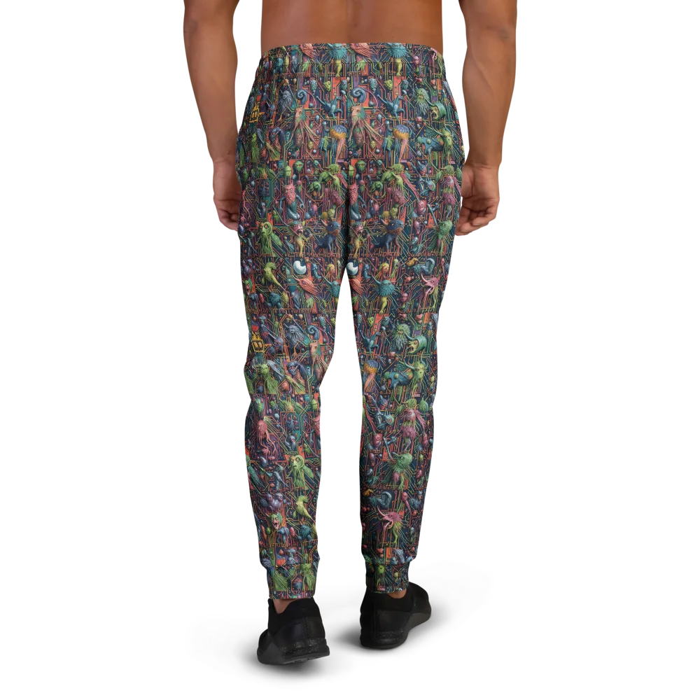 Circuit Beastiary on Men's Joggers — Back
