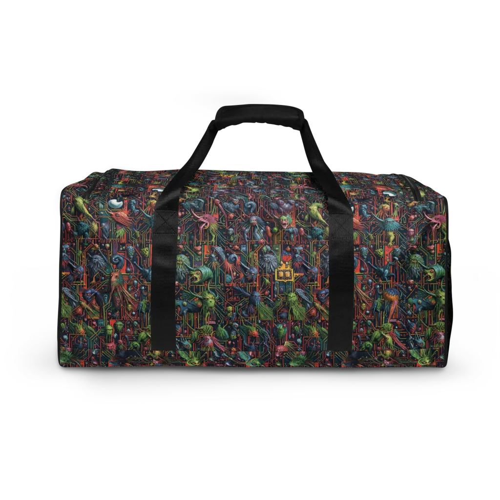 Circuit Beastiary on Duffle Bag — Back